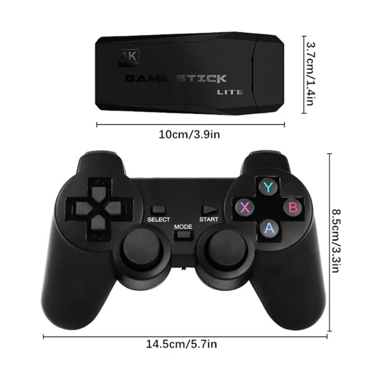 Consola Game Stick 4K ( +40.000 Juegos de 9 consolas ) + 2 controles
